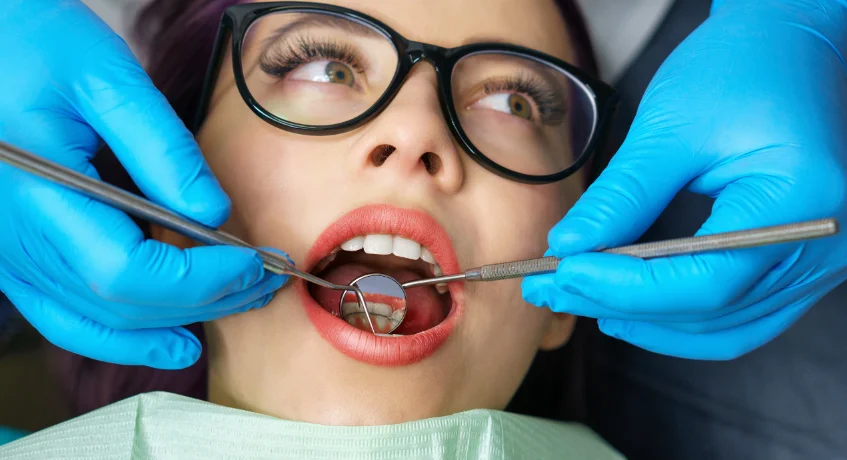 Routine dental cleaning at Monroe Family & Cosmetic Dentistry